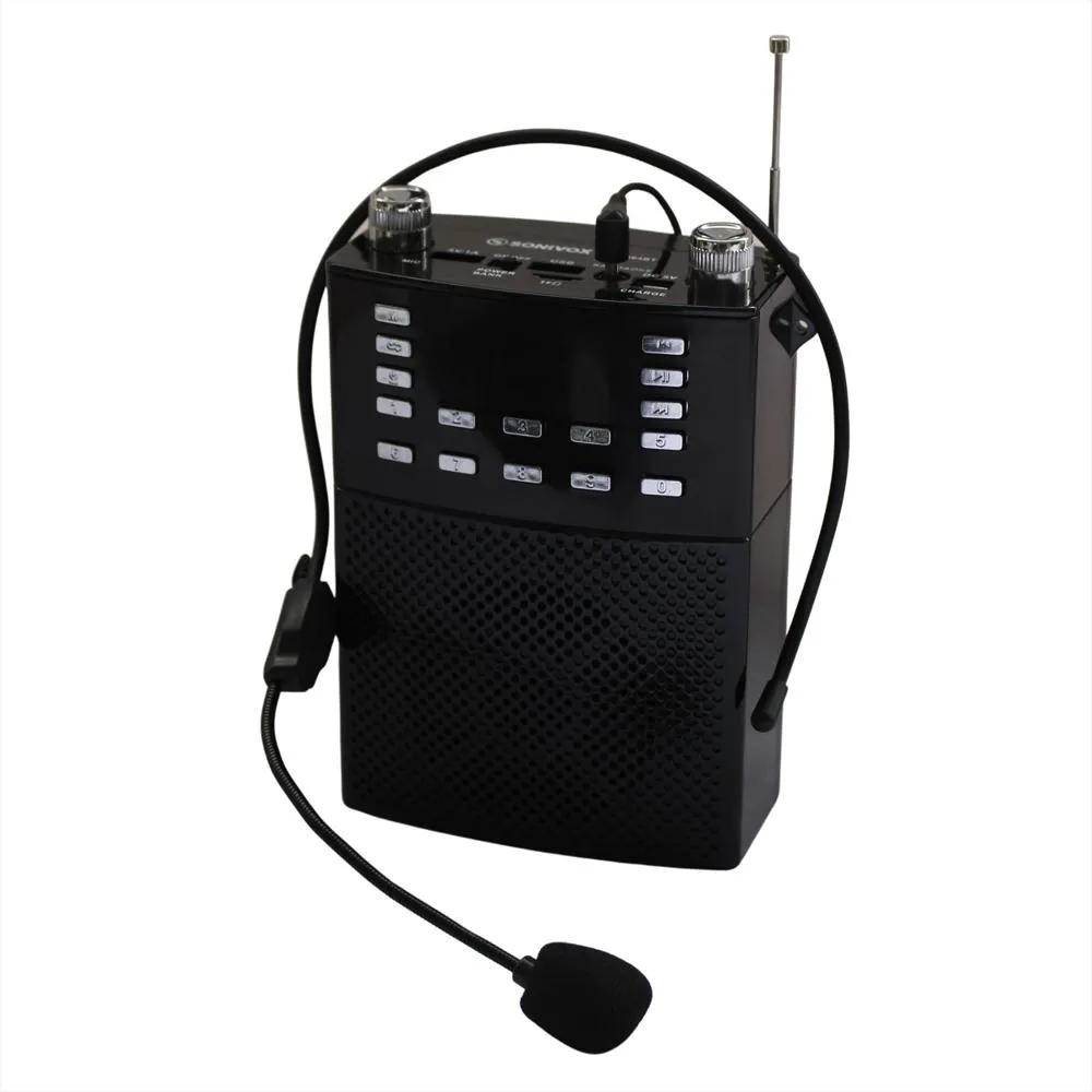 Radio portátil Sonivox VS-R1664 Bluetooth con micrófono karaoke