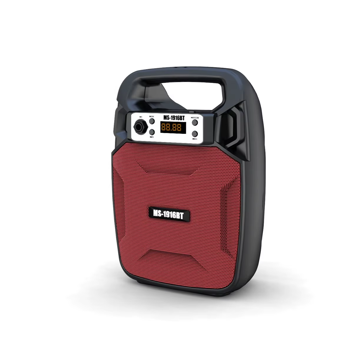 Parlante portátil MS-1911-1912-1915-1916-1918BT de 6,5 pulgadas con Bluetooth, radio FM, USB y batería recargable