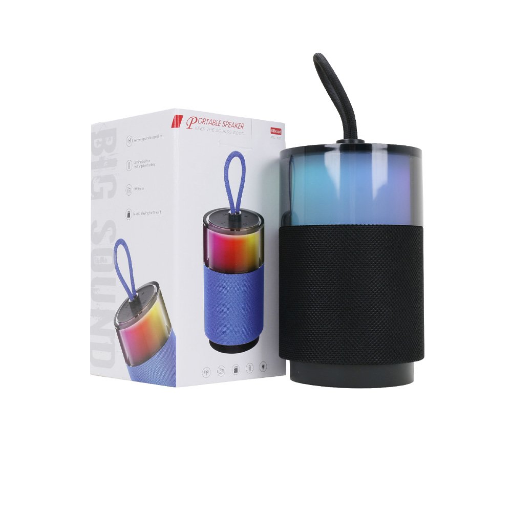 Parlante Bluetooth KTS-1827 de 5W con luces RGB