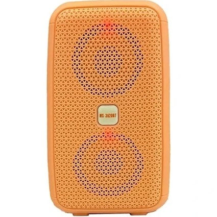 Parlante portátil MS-3619-20BT Bluetooth con luces LED, radio FM y reproductor USB