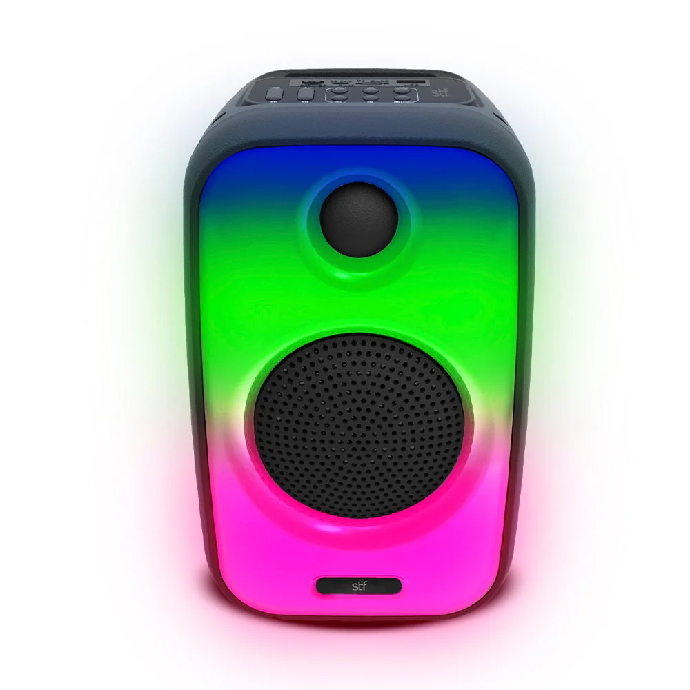 Parlante portátil MS1769BT-4 Bluetooth con radio FM, USB, TF y pantalla LED