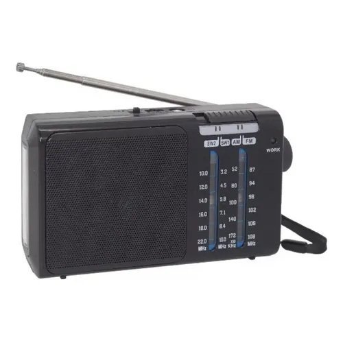 Radio Portátil KTF-1472 de 4 Bandas con Batería de Litio y Entrada AUX
